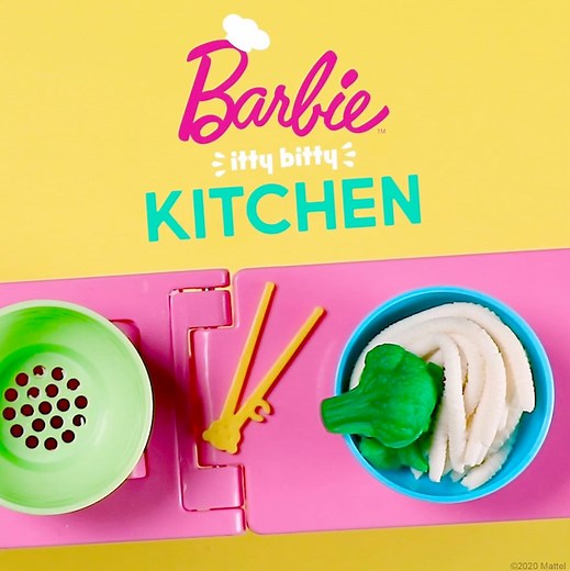 Getting creative in the kitchen? Inspire your young chefs to hone their culinary skills with the ​Barbie Noodle Bar Playset! 👩‍🍳🍜 Learn more: https://dolltasti.cc/AMZNoodleBar. | Barbie