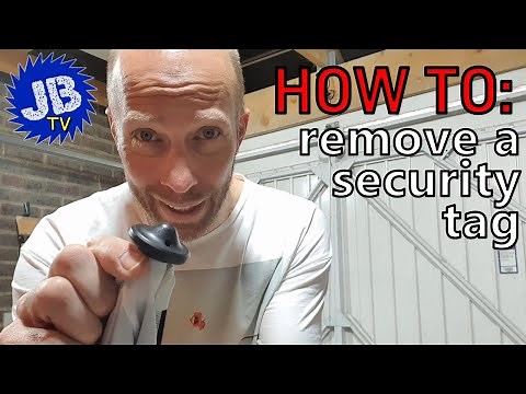 How to remove a security tag from clothing