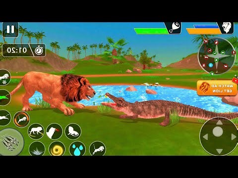 Lion Games Family Simulator 3D | Lion Jungle King - Android GamePlay - Animal Games