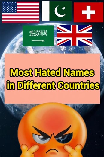 Most Hated Names in Different Countries #viral #top5 #countries #facts #history #world #fyp #reels