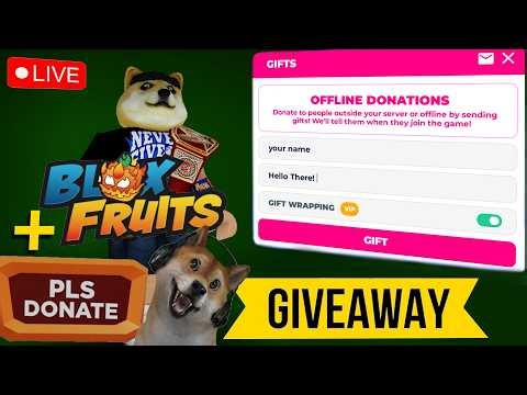 🔴 Pls Donate + Blox Fruits Giveaway Offline Donations ,Levi ,Sea Events