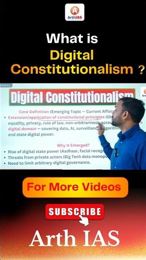 What is Digital Constitutionalism? || Arth IAS || #upsc #upsc2026 #prelims2026 #upscshorts