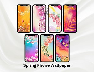 Abstract Floral Spring Phone Wallpaper: iPhone & Android (1080x1920px) (digital Download) - Etsy Canada