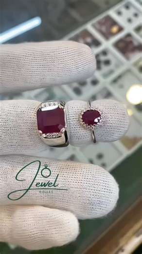 2.1K reactions · 45 shares | Beautiful African Ruby Couple Rings in silver 925 Quality now available at Jewelhouse. Customization Available. For order booking and more Information Kindly Contact Our Whatsapp Number Given in the Main Page Bio Details. #trending #foryou #jewelry #uae #elitecees若酪 | Jewel House | Facebook