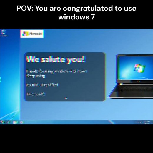Windows 7 in 2025 ☠️ #windows7 #microsoft #eol #windows10 #viral #shorts