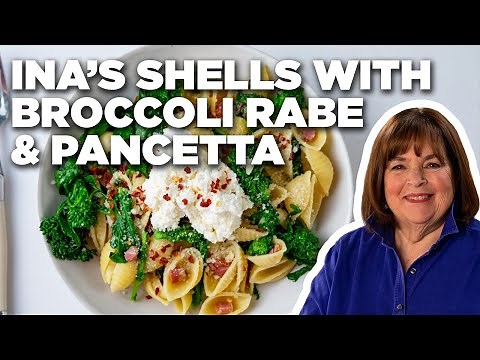 Ina Garten's Shells with Broccoli Rabe & Pancetta | Barefoot Contessa | Food Network