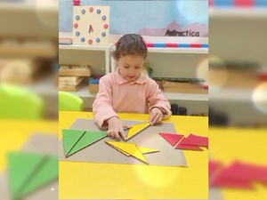 Baby class Rose Sensorial life Triangular box Mrs..Heba Abdelsalam #Early_learners #Farabi_Language_School | Farabi Language school New Cairo -Egypt | Facebook