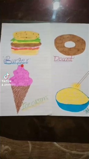 junk foods drawing 😋❤️ please subscribe me 🥺❤️ comment your favourite 👇