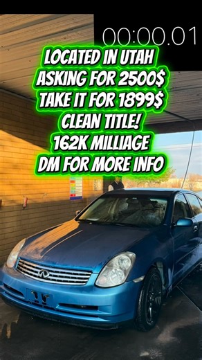 ItsHighsinMotion on Instagram: "Selling my Infiniti G35 Sedan 🚗🔥 Smooth ride, strong motor, sounds good, looks clean. Perfect daily or build platform. Tap in before it’s gone 👀 #G35 #Infiniti #carsofinstagram #CarFlip #usedcars"