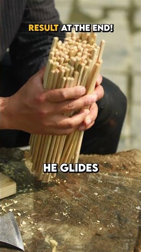 The Exact Process for Making Chopsticks From Scratch #woodworking #craft #technique