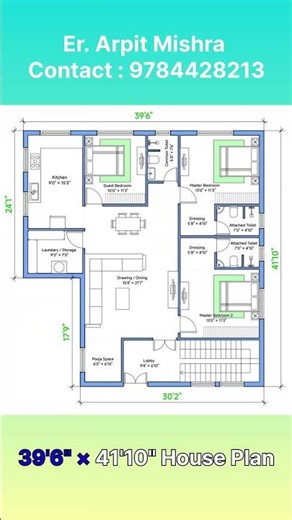 Must-See 39’6×41’10 House Plan | New Home Design!