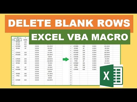 Delete Blank Rows Excel VBA Macro