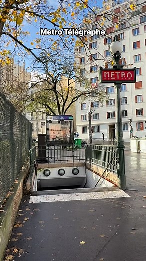 Télégraphe, the metro station that makes your legs earn every single step. This place is famous for its very long escalator — and the stairs that feel like they go straight to the clouds. Fun fact: Télégraphe is one of the highest metro stations in Paris, built deep underground in 1935. It was named after the old optical telegraph system that once stood nearby. So yes… history cardio in one stop. | Paris in Pictures