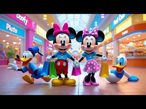 Mickey Mouse & Friends Shopping Mall Adventure 🛍️ | Fun 3D Cartoon for Kids