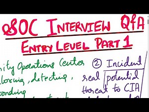 Entry level SOC Analyst Interview Questions and Answers for Freshers | Part 1| SOC Interview Q&A