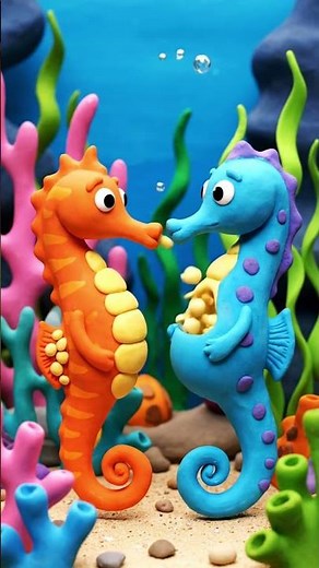 Kuda Laut Jantan yang Hamil! 😱| Fakta Unik Hewan | Clay Animation