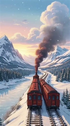 This Snow Train Feels Like a Dream ❄️🚆