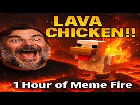 🔥 LAVA CHICKEN (1 Hour Loop) – Jack Black’s Hit from Minecraft: The Movie