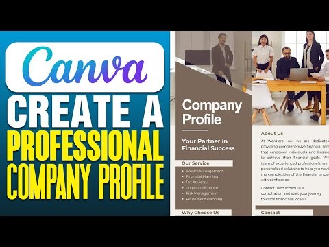 How To Create a Professional Company Profile in Canva (2025)