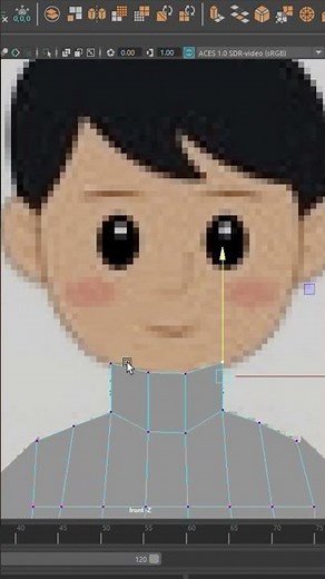 " 3D Cartoon Character in Maya #shoorts"