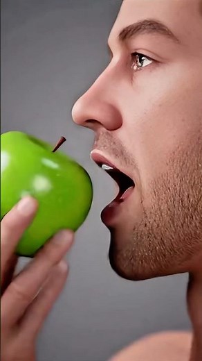 What Happens Inside Your Body When You Eat a green apple 🍏😳