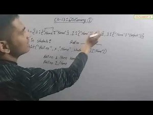 Dictionary | Class 11 Computer Science with Python (Video 3)
