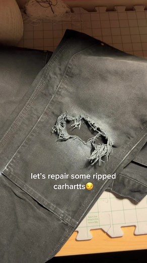 Unique Carhartt Repair Techniques with Boro and Sashiko Stitching