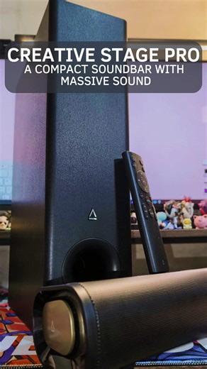 The Creative Stage Pro is here for under PHP 13k! A compact 2.1 soundbar packed with a deep bass, and crystal‑clear highs — it’s the sound upgrade your setup deserves. Creative is also giving away one Stage Pro. Visit Creative Philippines for more information! #StagePro #CreativePH | Gadget Pilipinas