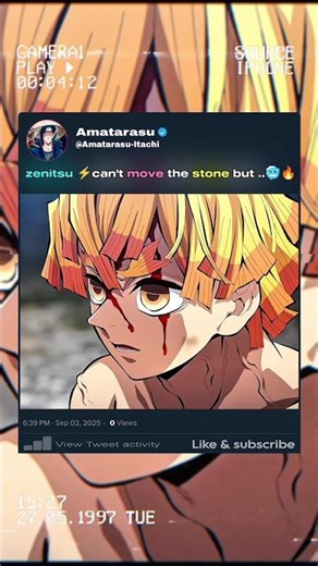 Zenitsu before infinity castle ⚡🔥#demonslayer #tanjiro #zenitsu #kny #fyp #shorts #amv #animeedit