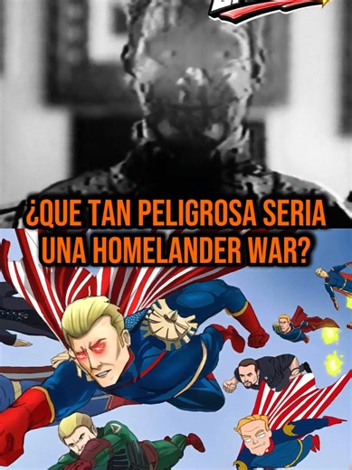 ¿Que tan PELIGROSA seria una HOMELANDER WAR? Homelander es el Super mas fuerte de The Boys, el cual cuenta con rayos láser, fuerza y resistencia suficiente para destruir su universo, pero... ¿QUE TAN PELIGROSO SERIA EL EN OTROS UNIVERSOS?¿Y QUE TAL UNA HOMELANDER WAR? _________________________________________________ Redes sociales: YT: Ematoti INSTAGRAM: ematoti.geek FACEBOOK: Ssuper Herospotlight TIKTOK: Ematoti _________________________________________________ #tiktok #viral #marvel #dc #theb