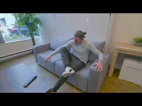 Demonstration of a Murphy Bed Couch with Storage - MurphySofa Clean | Expand Furniture