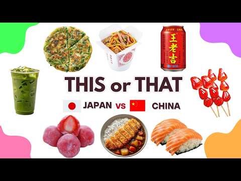 Japan vs China: Ultimate Food Battle 🍣🍜🔥 | This or That