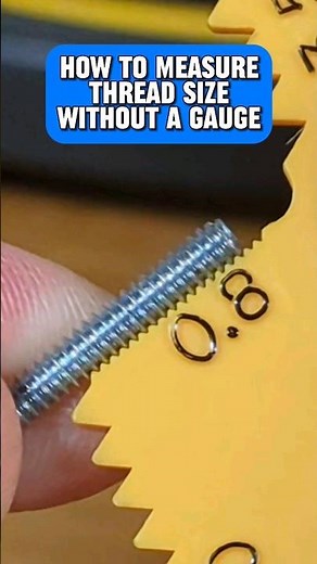 How to Measure Bolt Thread Size without a Gauge #shorts #tools #diy