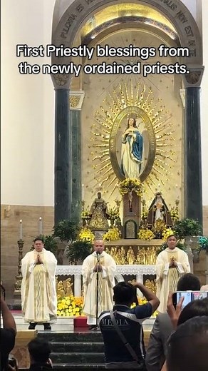 First Priestly Blessing From Newly Ordained Catholic Priests from Diocese of Manila #manila