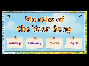 Months of the Year Song | Classroom Music for Kids