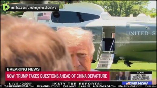 TRULY SHOCKING: Trump Just Said, "I Don't Think About American Financial Situation!"Minutes Before Trump Departed For His Meeting In China With Xi Jinping, The President Said That All He Thinks About Is "Not Letting Iran Have A Nuclear Weapon!"Have Israeli Scientists Successfully Transplanted Netanyahu's Brain In Trump's Skull?🔴WATCH/SHARE THE LIVE X STREAM NOW: