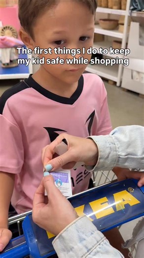 Artem and Victoria on Instagram: "Whenever we’re out shopping, always make sure my little one stays safe👶🏼🙏🏼 You can find safety tattoos, AirTags, AirTag bracelets, and Crocs holders in my Amazon Storefront - check the “Kids Safety Items” list in my bio⤴️"