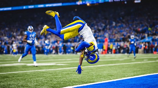 HIGHLIGHTS: Rams WR Tutu Atwell's catch & run ends with a flip into the end zone against the Lions