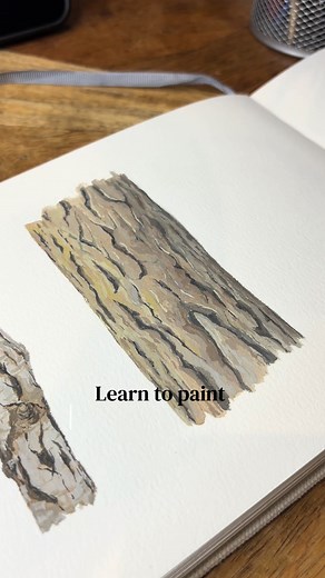 Exploring Tree Bark Textures in Painting