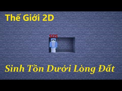 Thử Thách Sinh Tồn Trong Thế Giới 2D Minecraft Dưới Lòng Đất 🤣