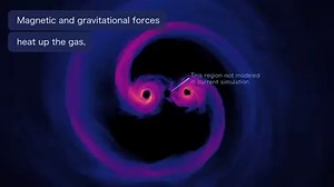 158K views · 5.3K reactions | Gas glows brightly in this computer simulation of supermassive black holes only 40 orbits from merging. Models like this may eventually help scientists pinpoint real examples of these powerful binary systems. Celebrate #BlackHoleFriday: https://go.nasa.gov/35QWE8H | NASA - National Aeronautics and Space Administration | Facebook