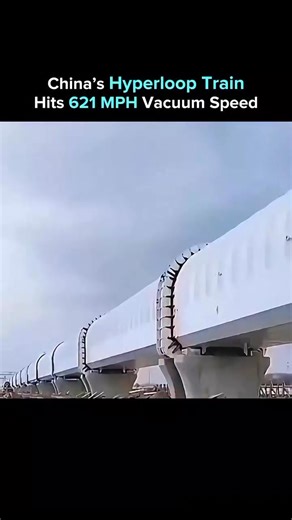China is building a high-speed Hyperloop train capable of 621 mph inside a vacuum pipeline. Using magnetic levitation, the train floats above the tracks, eliminating air resistance and slashing Beijing-to-Shanghai travel from 5 hours to just 30 minutes. Future plans aim to push speeds up to 3107 mph, redefining high-speed rail and vacuum transport. Follow for daily breakthroughs at the intersection of AI and technology.�➕ Explore Tech World for more videos #hyperloop #magneticlevitation #highspe
