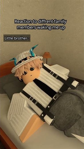 How Different Family Members Waking Me up #short #shorts #roblox #memes