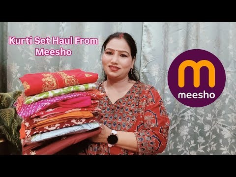Beautiful and Affordable Kurti Set Haul From Meesho