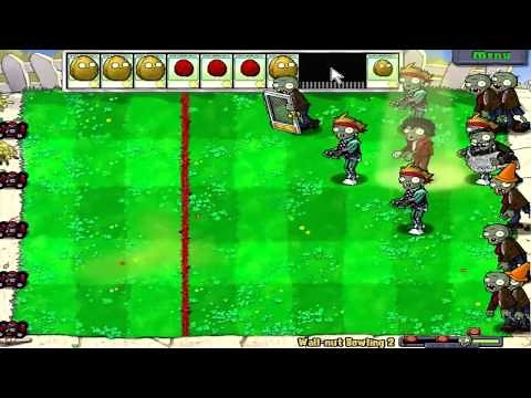 Plants vs. Zombies Mini-Games - Wall-Nut Bowling 2