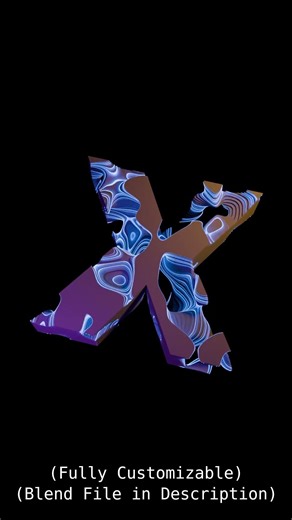 Clean Shader-Driven Text Animation in Blender (Procedural Motion + Keyframes) #3danimation