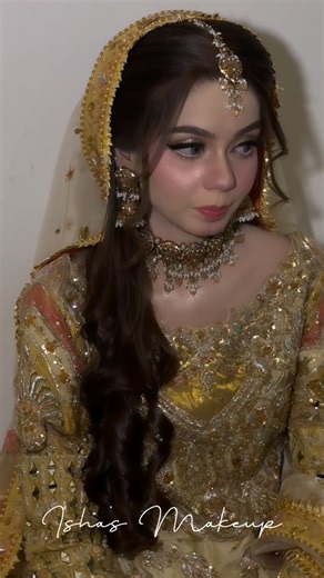 𝐈𝐬𝐡𝐚’𝐬. 𝐇𝐨𝐮𝐬𝐞 𝐎𝐟 𝐁𝐞𝐚𝐮𝐭𝐲♡ on Instagram: "Esha, Royal Nikkah Bride 👰 Follow @isha_s_makeup_ This video is the intellectual property of Makeup by Isha . Do not repost, reuse, or edit without written permission. ☎️ For bookings please DM us or WhatsApp at 03037133383 #makeupbyisha #makeup #makeupartist #makeover #makeupideas #bride #nikkah #faisalabad #salon #instagood #recept #makeouthill #party #partymakeup #viralvideos #viral #makeupartist #makeover #insta #instagood #viralreel