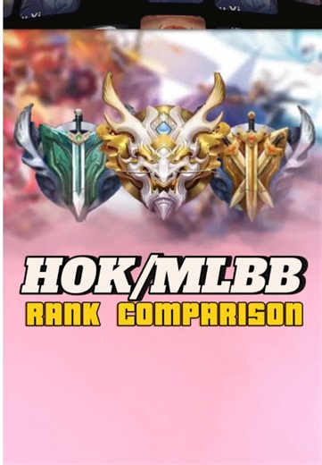 HOK vs MLBB: Rank Comparison Insights