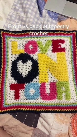 Harry Styles Tapestry Crochet: Front vs Back Tutorial