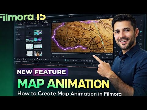 how to create map animation in filmora